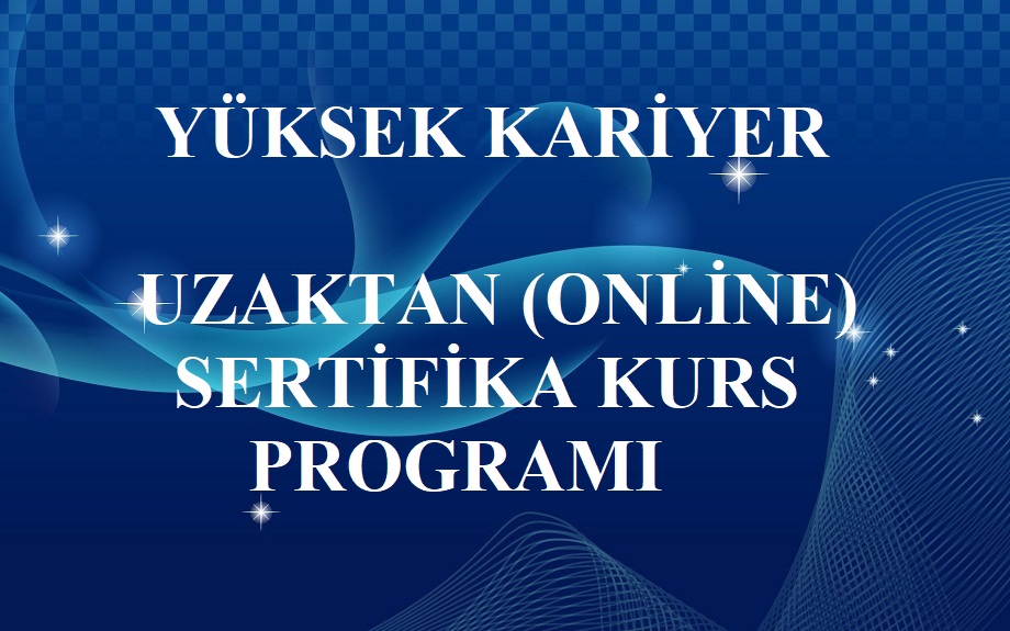 Eğiticinin Eğitimi Online (uzaktan) Sertifika Programı